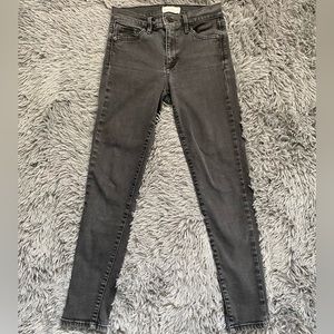 Gap, size 27 (skinny), washed/faded black, jegging